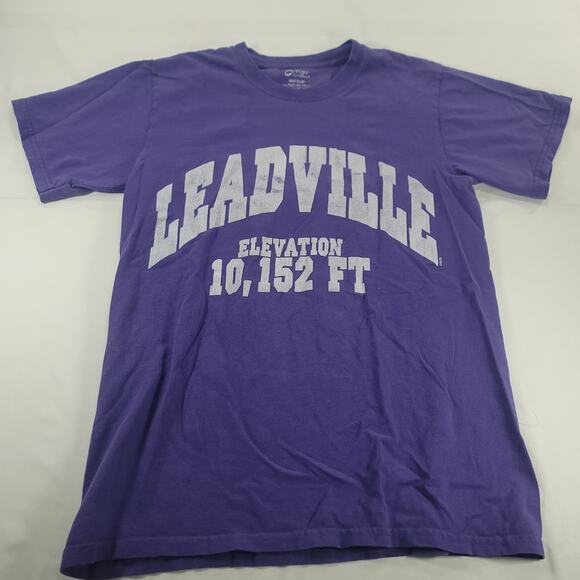 Leadville C Port & Company Short Sleeve Graphic Shirt Mens Size S Purple - Picture 2 of 9